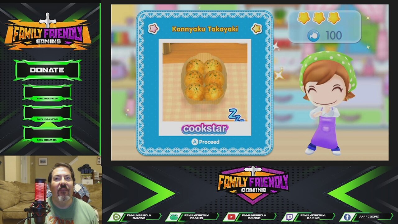 Cooking Mama Cookstar Vegetarian Konnyaku Takoyaki