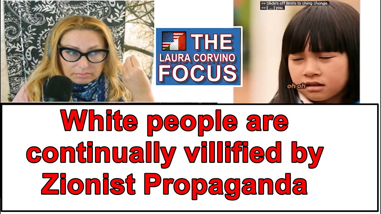 White People CONTINUALLY VILIFIED by ZIONIST PROPAGANDA