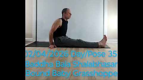Baddha Bala Shalabhasana - Bound Baby Grasshopper Pose