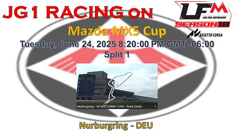 JG1 RACING on LFM - Mazda MX5 - Nurburgring - DEU - Split 1