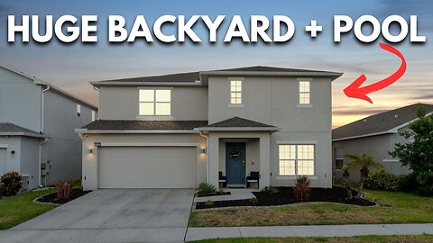 6 Bedroom Home For Sale in Davenport Florida with a HUGE Backyard and a Pool!