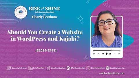 Should You Create a Website in WordPress and Kajabi? (2025/441)