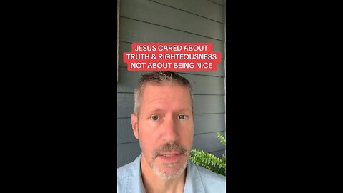 Nice is not a fruit of the spirit