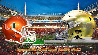 Notre Dame vs Miami is possibly a college football playoff preview on week 1
