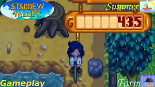 Stardew Valley - Fishing In The Farm [Summer Season] - Gameplay #4 (Rain Fishing)