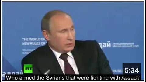 "Putin Comments on Obama's Identification of ISIS as a Threat"