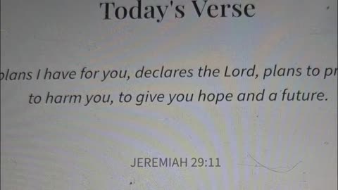 YOUR SPECIAL BIBLE VERSE OF THE DAY