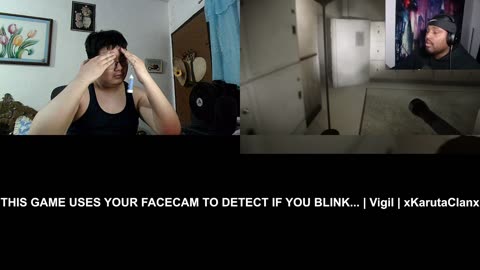THIS GAME USES YOUR FACECAM TO DETECT IF YOU BLINK... | Vigil Reaction