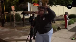 Portland woman is fed up with leftist agitators playing loud music to protest ICE