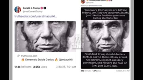 TRUMP JUST REPOSTED A MARTIAL LAW MESSAGE!