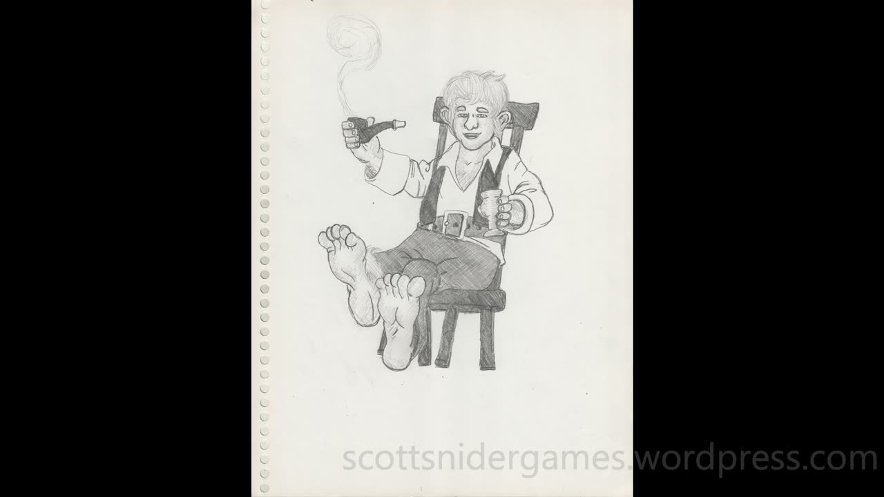 Halfling Pencil Sketch Video #1 (04-16-2025)