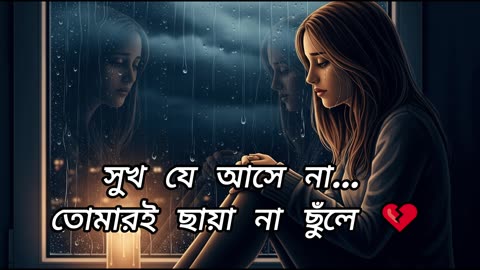 Shukh To Asena | সুখ তো আসে না | Sabiha Dx | A Beautiful Bengali Romantic Song