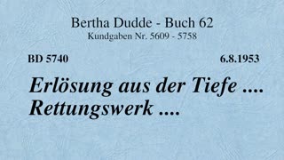 BD 5740 - ERLÖSUNG AUS DER TIEFE .... RETTUNGSWERK ....