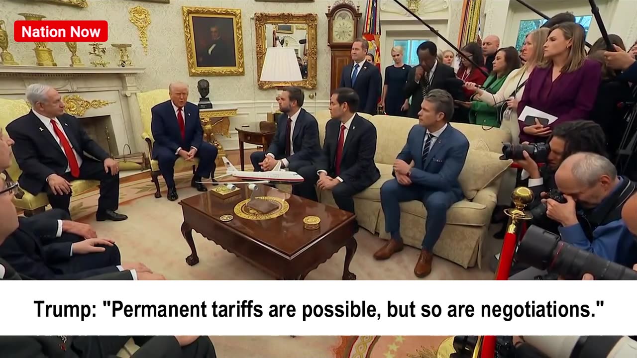 Trump: "Permanent tariffs are possible, but so are negotiations."