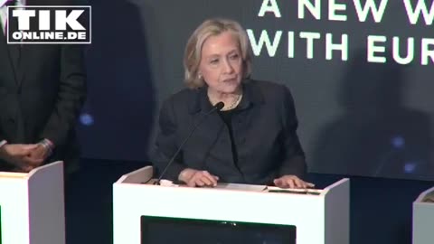 HILLARY CLINTON TRASHES AMERICA WHILE IN GERMANY.