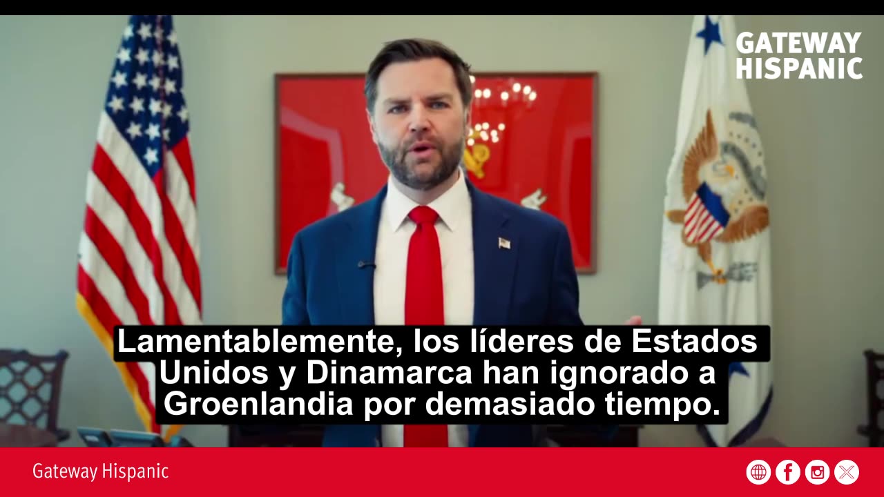 Vicepresidente JD Vance refuerza la seguridad de Groenlandia.