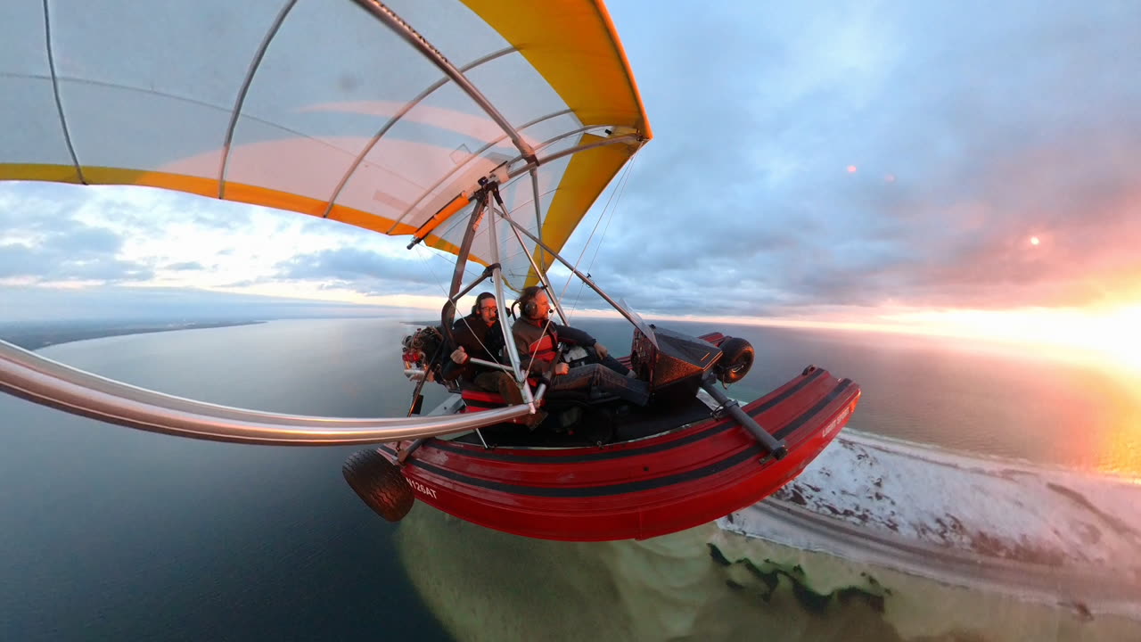 Sunset Beach Flight in a Cygnet2 with Mike - part 2 unedited