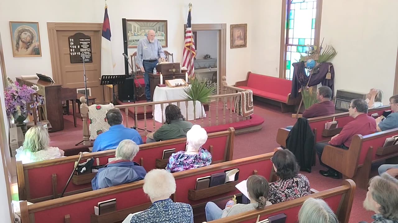 Vernon Chapel Palm Sunday Service (Luke Ch.19:28-40) led by Kenneth Ambrose 4/13/2025