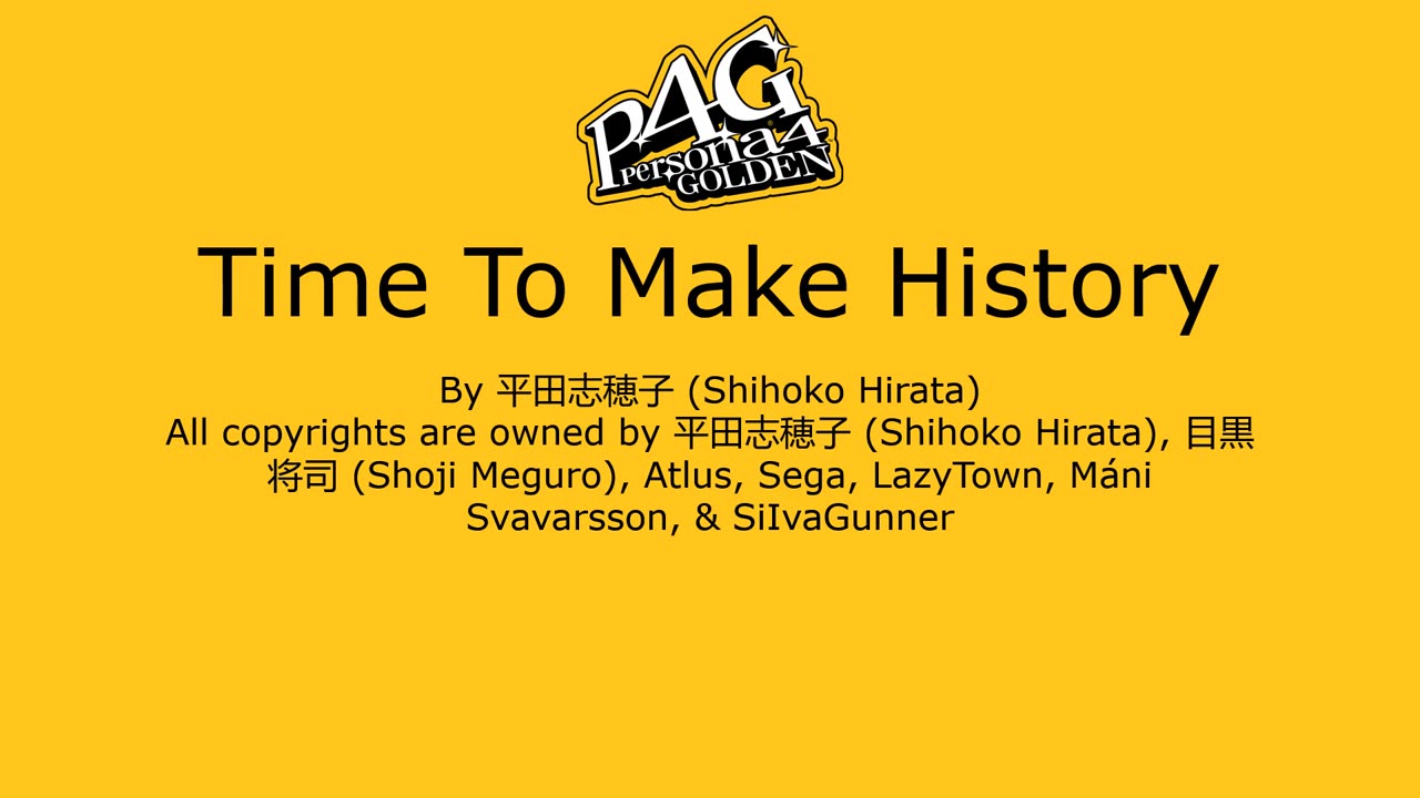 Time To Make History