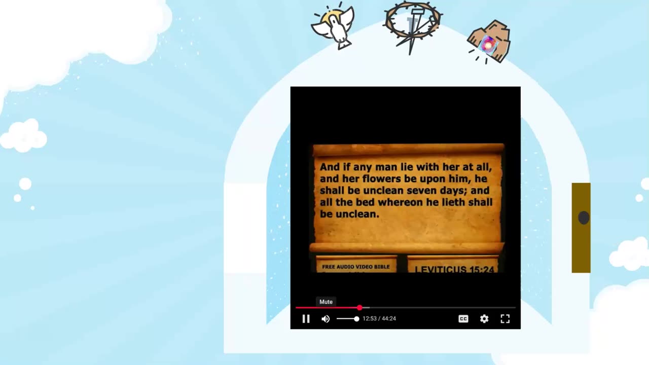 Audio Bible with KJV text Leviticus Chapter 15