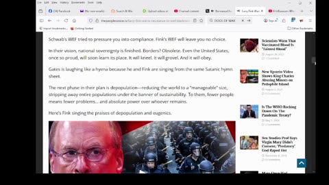 Larry Fink Warns Resistance to WEF-BlackRock Means ‘Certain Death’