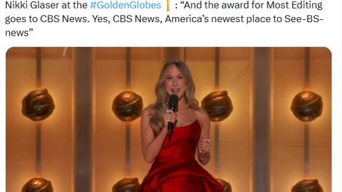 Golden Globes award for most editing to CBS New