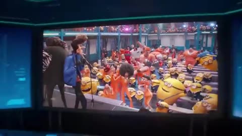 Mi Villano Favorito 4 Escena Final Todos quieren el poder mundial Concierto en la c¿órcel (360p)