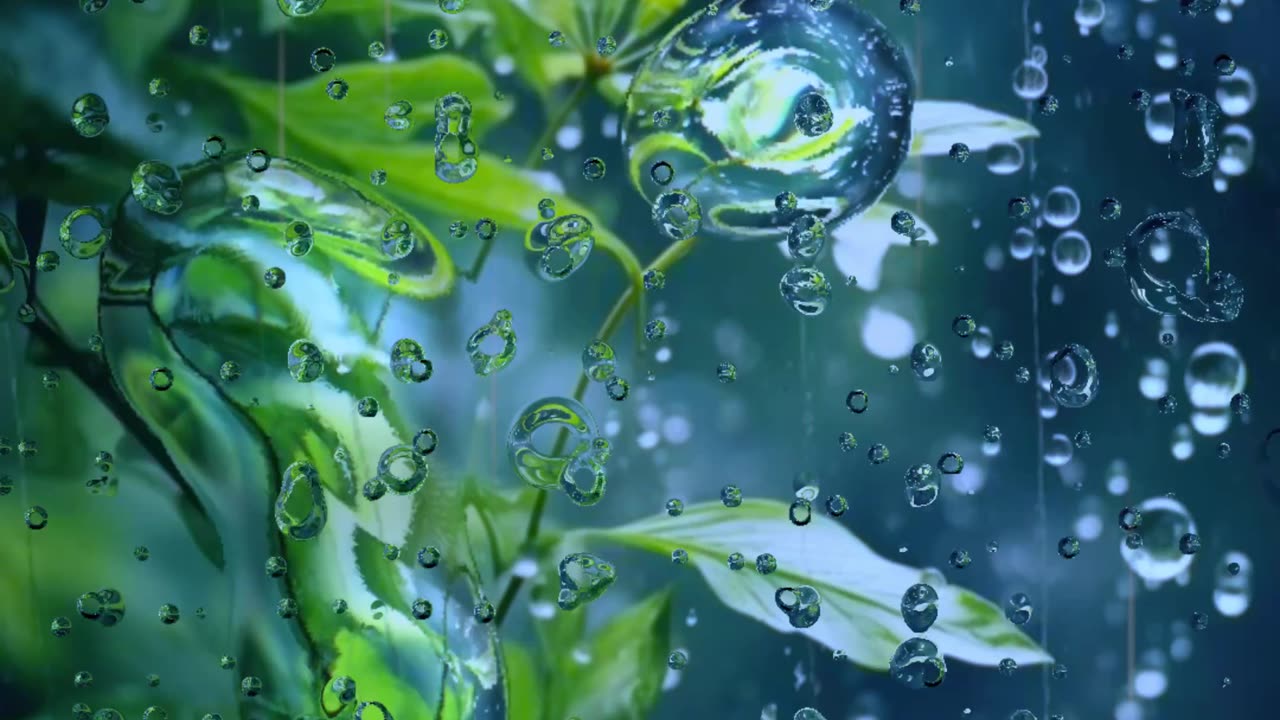 Green Scenery and Soft Rain and water Sounds for Stress Relief: #rainsoundsforsleep