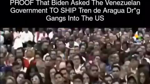 President Maduro revealing that Biden requested Venezuela send TdA memebers to the US