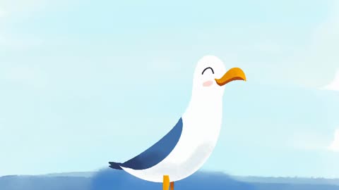 Timelapse Procreate Seagull