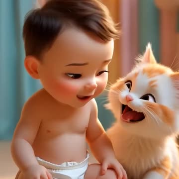 Cute baby Kitten short