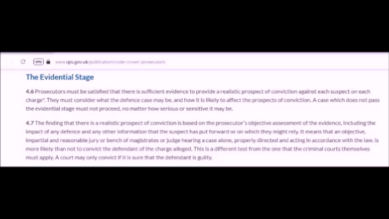 The CPS Two-Part Prosecution Test Is BS