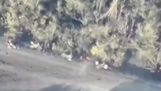Cluster Munitions Tear Through Large Group of Russian Soldiers(Mass Casualties)