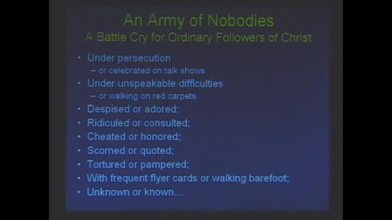 The Once And Future Church Session 2 A Global Trend Chuck Missler