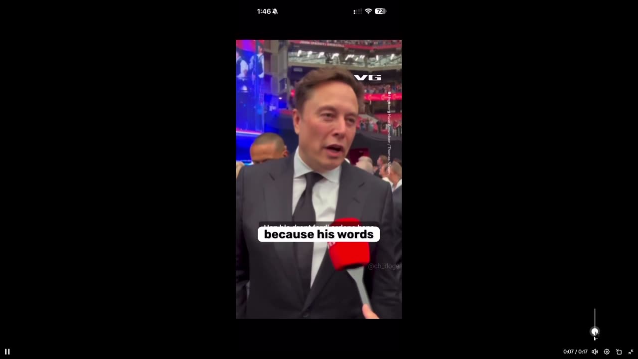 Just now - Elon Musk with the PERFECT answer to reporter's question in 17 secs