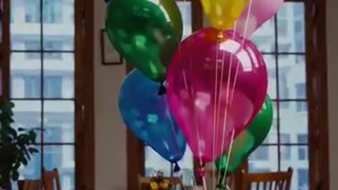 Balloon Lift-Off: Watch This Adorable Pup Soar into the Sky! 🎈🐶