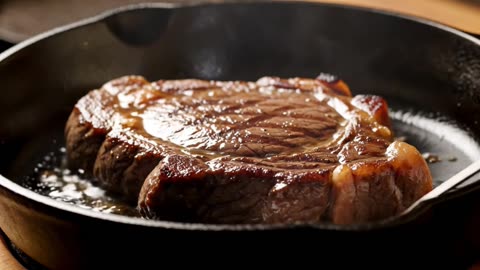 Sizzling steak