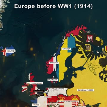 Europe before WW1 (1914) vs Europe after WW1 (1919)-13