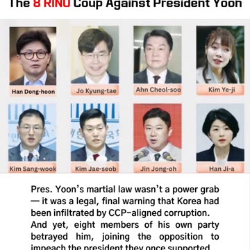 a warning, not a threat. 8 RINOs betrayed him and sided with the opposition.