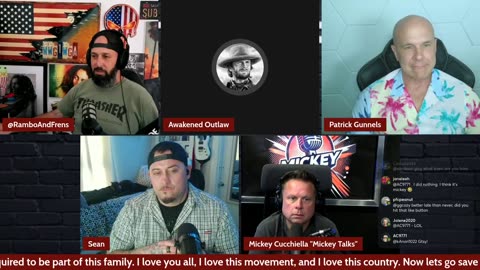 Mickey, Awakened Outlaw, SeanAnon, Patrick / RamboAF #215 230PM EDT