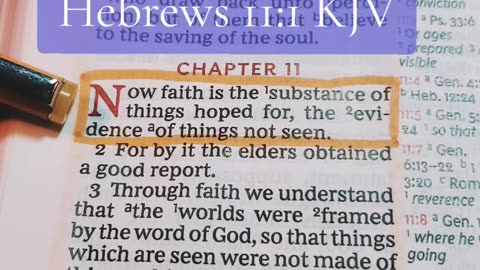 Hebrews 11:1