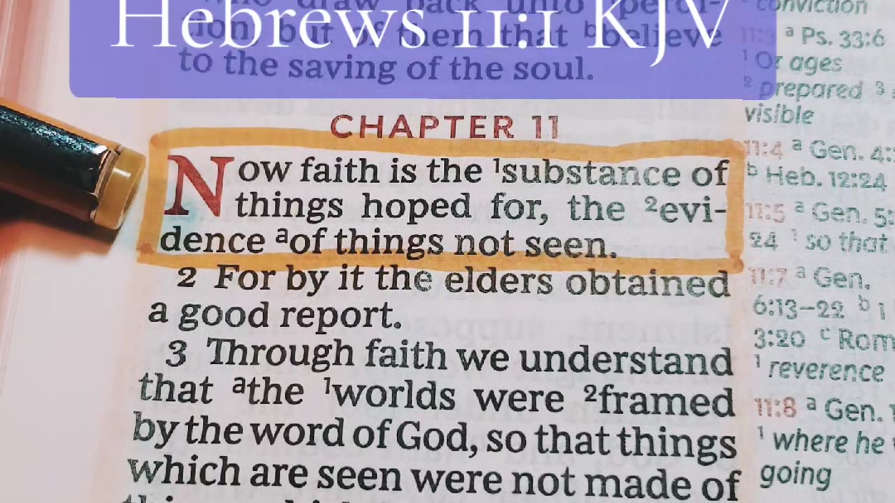 Hebrews 11:1
