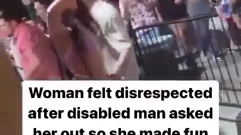 The man in the video asked her out