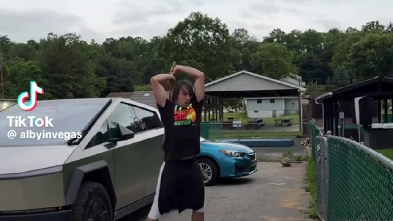 Chopping a yoga ball in half