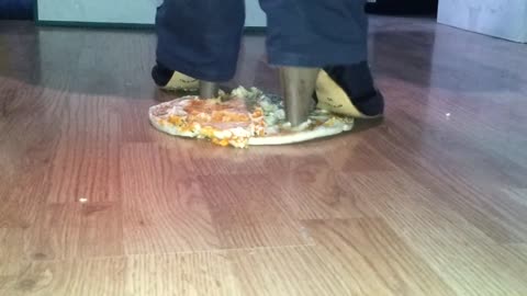 Walking Over Pizza