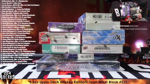 *8 Box Upper Deck Hockey Random Team Mixer Break #527 [April 30, 2025]