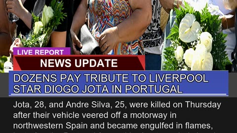 Dozens Pay Tribute to Liverpool Star Diogo Jota in