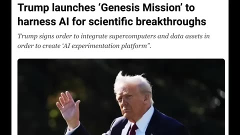 WARNING! TRUMP ANNOUNCES A.I. GENESIS MISSION! THE GOVERNMENTS PLAN TO PLAY GOD WITH YOUR BODY!