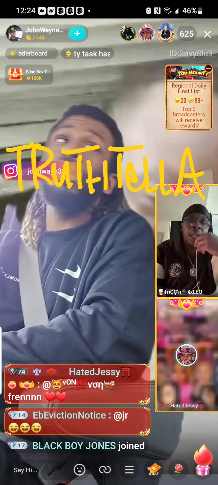 JESSY & LEO GO TO WAR ON JOHNWAYNE LIVE