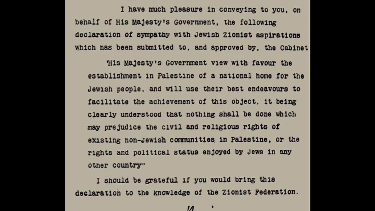 They told you Israel was created for the Jewish people think again.